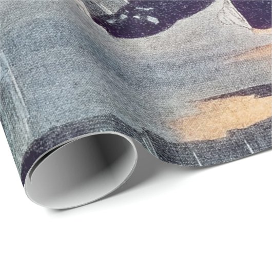 Titanic Hits Iceberg Geschenkpapier (Rolleneckpunkt)