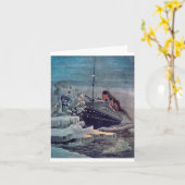 Titanic Hits Iceberg Karte (Gelbe Blume)