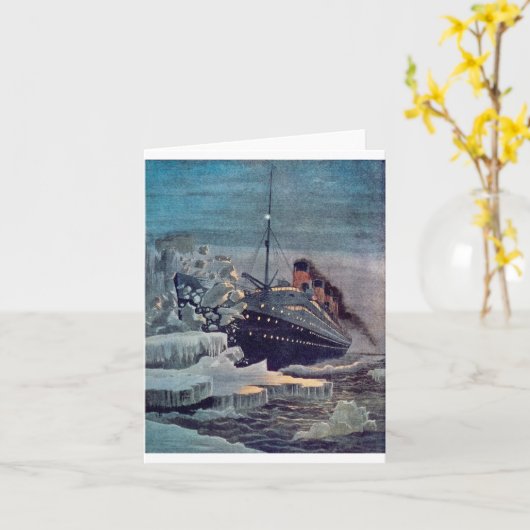 Titanic Hits Iceberg Karte (Gelbe Blume)