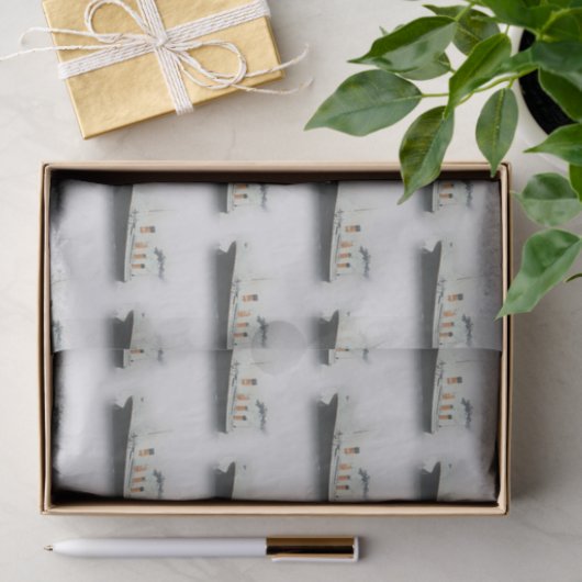 Titanic Iceberg Gray Decoupage Ship Seidenpapier (Geschenk)