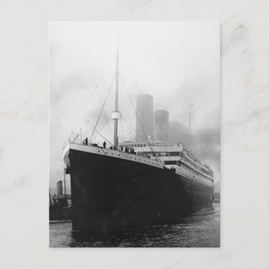 Titanic im Dock in Southampton Postkarte (Vorderseite)