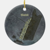 TITANIC Keepake Keramik Ornament (Hinten)