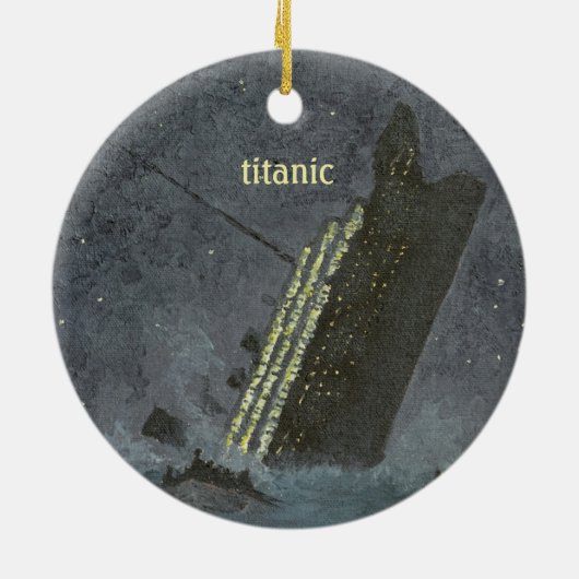TITANIC Keepake Keramik Ornament (Hinten)