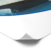 Titanic Maritime Blue White Star Line Schiff Poster (Ecke)