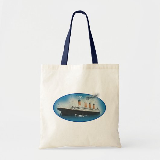 Titanic Maritime Blue White Star Line Schiff Tragetasche (Vorne)