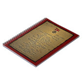 Titanic Menu Notizblock (Linke Seite)