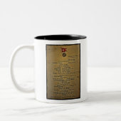Titanic Menu Zweifarbige Tasse (Links)