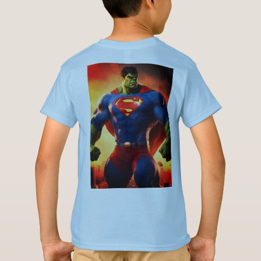 "Titanic Might: Entfesseln Sie den Power von Super T-Shirt (Rückseite)