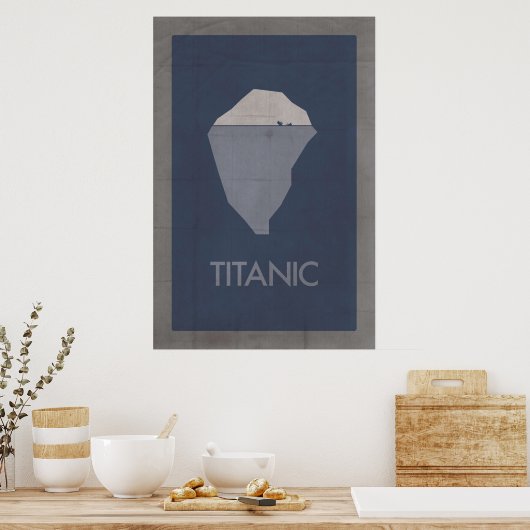 Titanic minimalistisch poster (Küche)