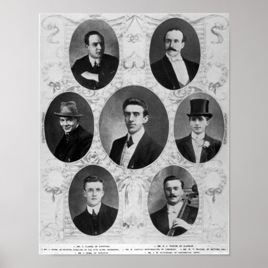 Titanic Musicians Poster (Vorne)