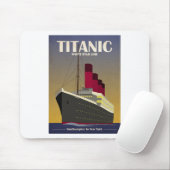 Titanic Ocean Liner Art Deco Print Mousepad (Mit Mouse)