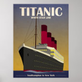 Titanic Ocean Liner Art Deco Print Poster (Vorne)