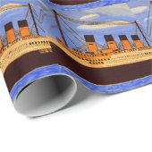Titanic-Packpapier Geschenkpapier (Rolleneckpunkt)