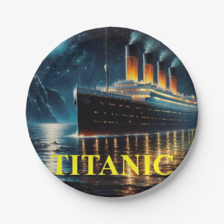 Titanic paper plate pappteller