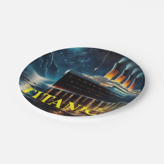 Titanic paper plate pappteller (Schrägansicht)
