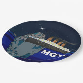 Titanic Pappteller (Schrägansicht)