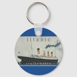 TITANIC Party Blau Vintage White Star Line Schiff Schlüsselanhänger