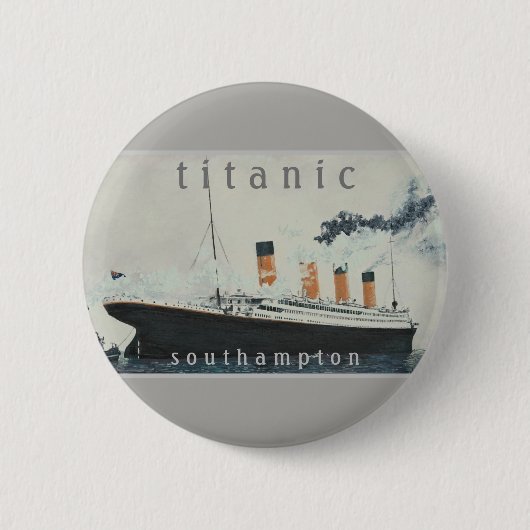 TITANIC Party Vintag White Star Line Schiff Button (Vorderseite)
