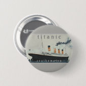 TITANIC Party Vintag White Star Line Schiff Button (Vorne & Hinten)