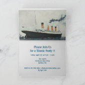TITANIC Party Vintag White Star Line Schiff Karte (Innenseite)