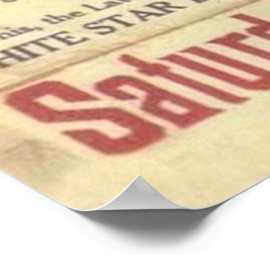 Titanic Poster (Ecke)