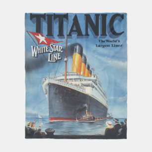 Titanic Poster Fleece Blanka