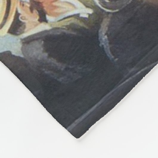 Titanic Poster Fleece Blanket (Ecke)