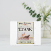 Titanic Poster Postkarte (Stehend Vorderseite)