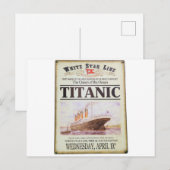 Titanic Poster Postkarte (Vorne/Hinten)
