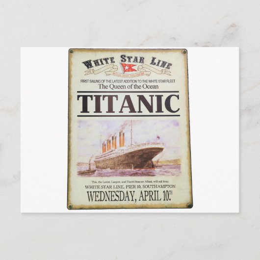 Titanic Poster Postkarte (Vorderseite)