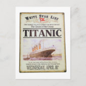 Titanic Poster Postkarte (Vorderseite)