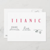 Titanic Postkarte (Vorne/Hinten)