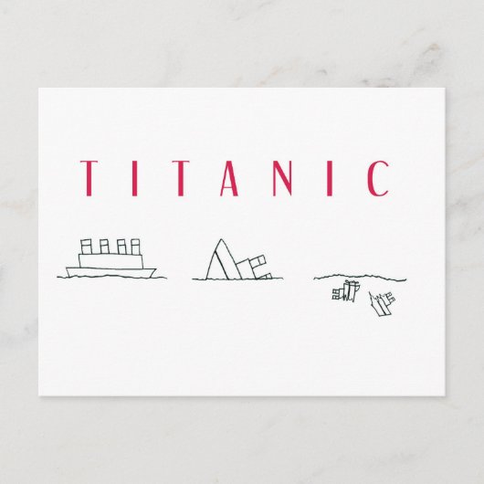 Titanic Postkarte (Vorderseite)