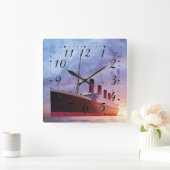Titanic Quadratische Wanduhr (Zuhause)