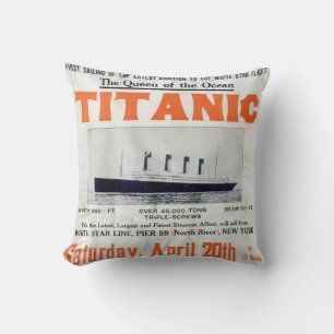 Titanic Queen der Ozeane - White Star Line Kissen