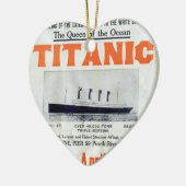 Titanic Queen of the Ocean - White Star Line Keramikornament (Links)