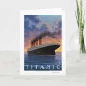 Titanic SceneWhite Star Line Karte (Vorderseite)