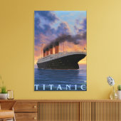 Titanic SceneWhite Star Line Leinwanddruck (Insitu (Wohnzimmer))