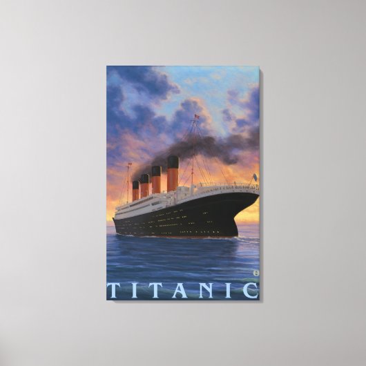 Titanic SceneWhite Star Line Leinwanddruck (Vorderseite)