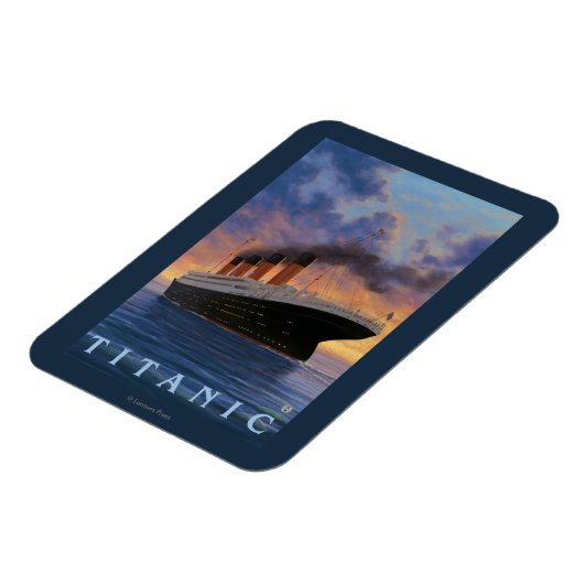 Titanic SceneWhite Star Line Magnet (Linke Seite)