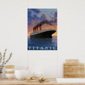 Titanic SceneWhite Star Line Poster (Küche)