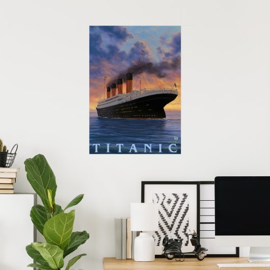 Titanic SceneWhite Star Line Poster (Heimbüro)
