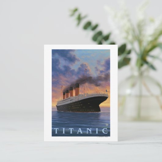 Titanic SceneWhite Star Line Postkarte (Stehend Vorderseite)