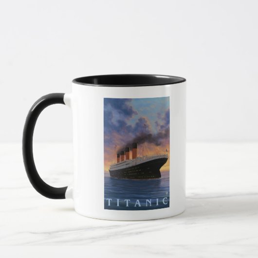 Titanic SceneWhite Star Line Tasse (Links)