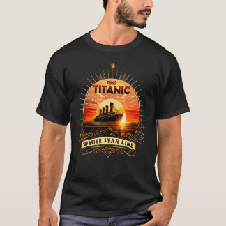 Titanic Schiff Atlantischer Ozean Kreuzfahrt Reise T-Shirt