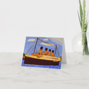 Titanic-Schiff-Grußkarte  Karte