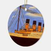Titanic Schiff Keramik Ornament (Links)