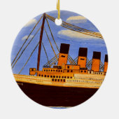 Titanic Schiff Keramik Ornament (Hinten)