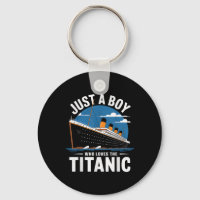 Titanic-Schiff Nur Ein Junge Der Die Titanic-Kreuz