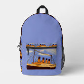 Titanic-Schiff-Rucksack Bedruckter Rucksack (Vorderseite)
